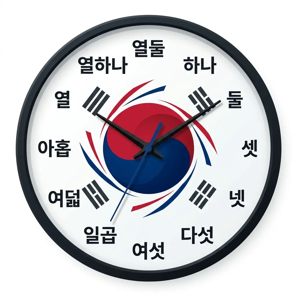 une horloge coréene représentant le shoriares de cours de taekwondo à Cognac